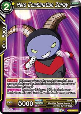 Hero Combination Zoiray TB1-087 Tournament of Power Dragonball Super card