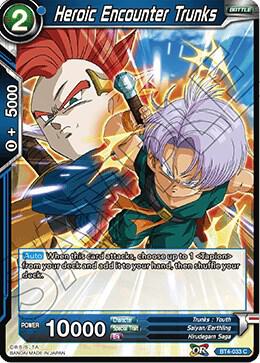 Heroic Encounter Trunks BT4-033 Colossal Warfare Dragonball Super card