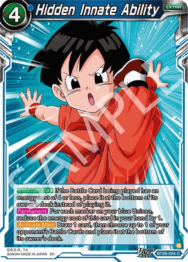 Hidden Innate Ability BT28-054 Prismatic Clash Dragonball Super card