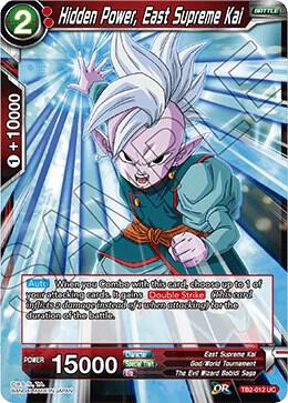 Hidden Power East Supreme Kai Foil TB2-012 World Martial Arts Tournament Dragonball Super card