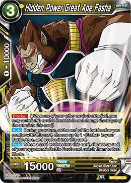 Hidden Power Great Ape Fasha Foil BT3-098 Cross Worlds Dragonball Super card