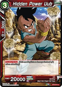 Hidden Power Uub BT3-014 Cross Worlds Dragonball Super card