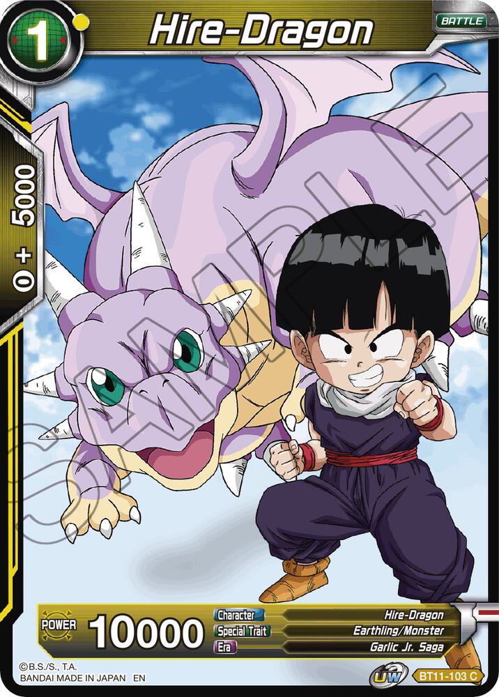 Hire Dragon Foil BT11-103 Vermilion Bloodline Dragonball Super card