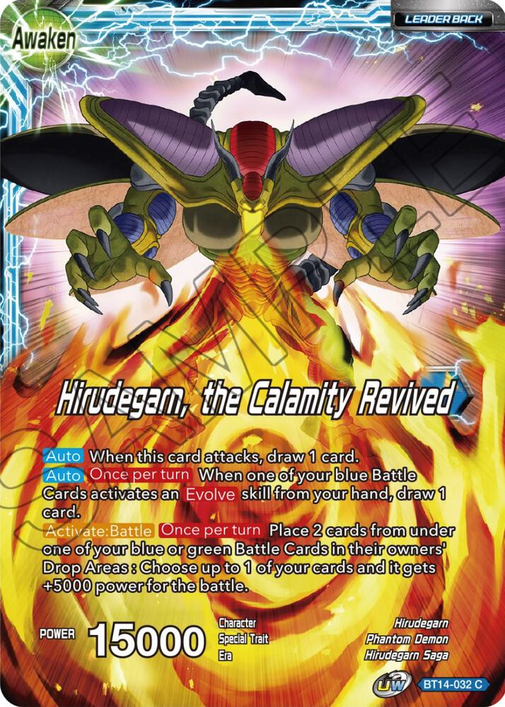 Hirudegarn Hirudegarn the Calamity Revived Foil BT14-032 Cross Spirits Dragonball Super card
