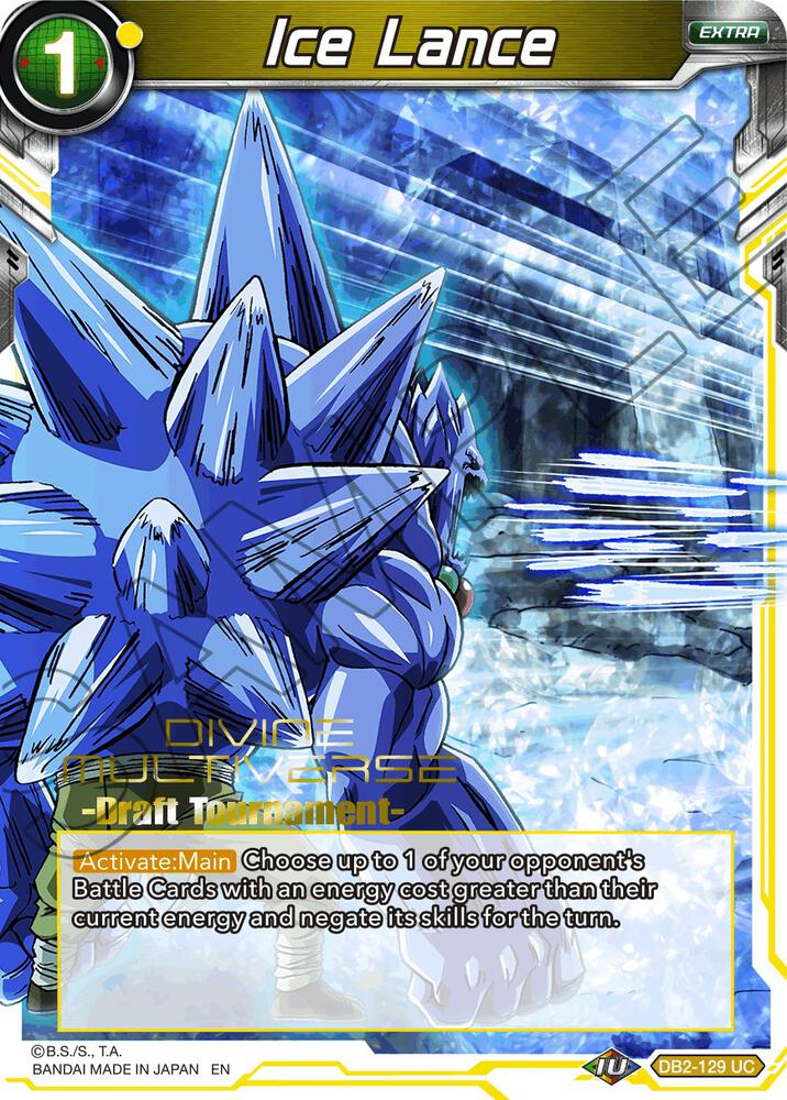Ice Lance Divine Multiverse Draft Tournament DB2-129 Tournament Promotion Cards Dragonball Super card