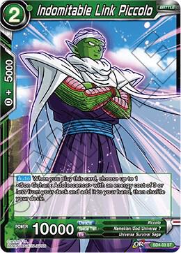 Indomitable Link Piccolo SD4-03 Colossal Warfare Dragonball Super card