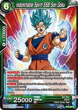 Indomitable Spirit SSB Son Goku Foil BT3-059 Cross Worlds Dragonball Super card