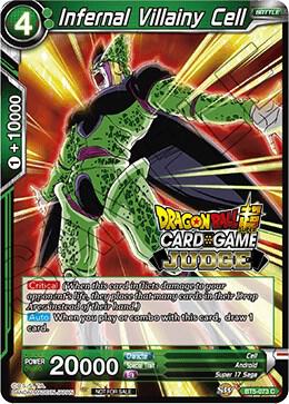 Infernal Villainy Cell BT5-073 Judge Promotion Cards Dragonball Super card