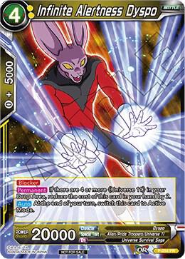 Infinite Alertness Dyspo P-054 Promotion Cards Dragonball Super card