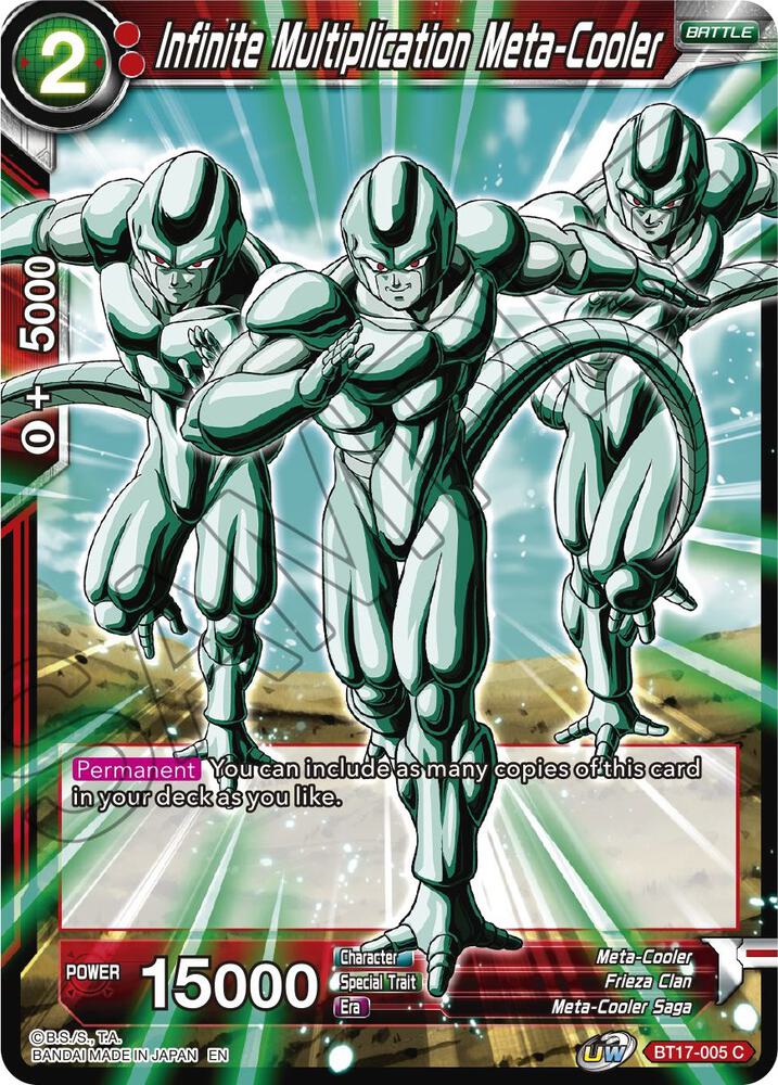 Infinite Multiplication Meta Cooler BT17-005 Ultimate Squad Dragonball Super card