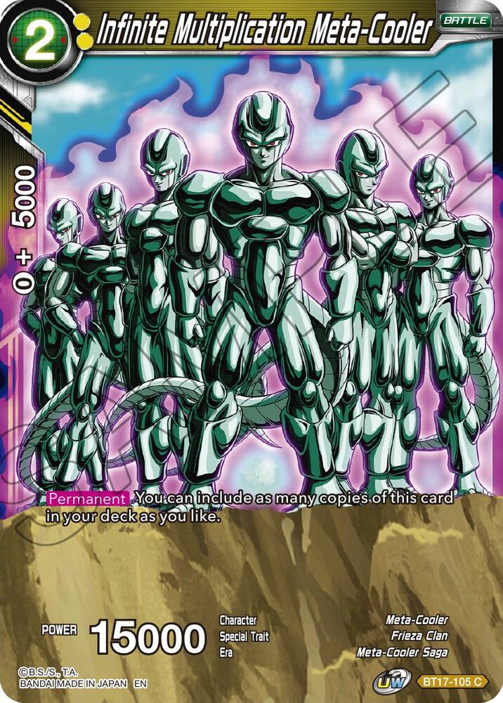 Infinite Multiplication Meta Cooler Foil BT17-105 Ultimate Squad Dragonball Super card