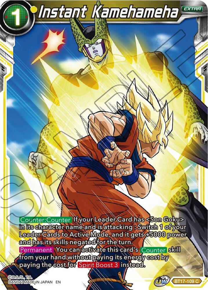 Instant Kamehameha BT17-109 Ultimate Squad Dragonball Super card