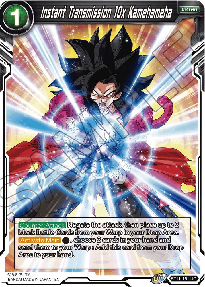 Instant Transmission 10x Kamehameha BT11-151 Vermilion Bloodline Dragonball Super card