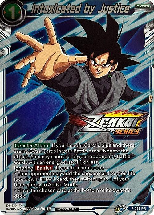 Intoxicated by Justice Event Pack 10 Alternate Foil P-333 Tournament Promotion Cards Dragonball Super card