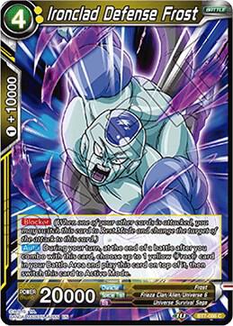 Ironclad Defense Frost BT7-086 Assault of the Saiyans Dragonball Super card