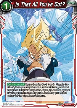Is That All Youve Got Foil BT6-026 Destroyer Kings Dragonball Super card