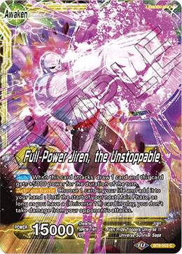 Jiren Full Power Jiren the Unstoppable Foil BT9-053 Universal Onslaught Dragonball Super card