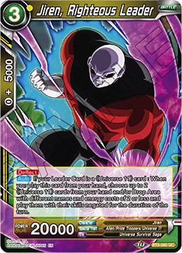 Jiren Righteous Leader BT9-060 Universal Onslaught Dragonball Super card