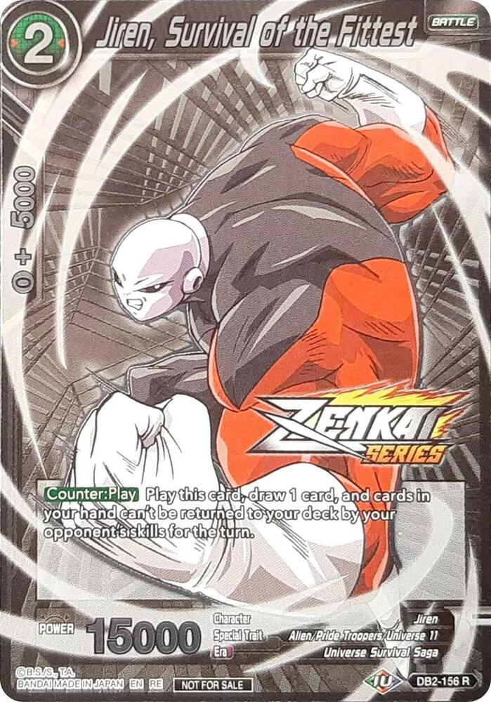 Jiren Survival of the Fittest Event Pack 11 DB2-156 Tournament Promotion Cards Dragonball Super card