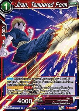 Jiren Tempered Form Tournament Pack Vol 8 P-383 Tournament Promotion Cards Dragonball Super card