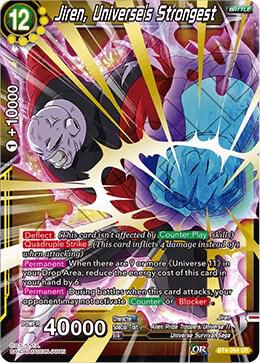 Jiren Universes Strongest BT4-094 Colossal Warfare Dragonball Super card