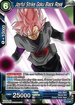 Joyful Strike Goku Black Rose Foil Version P-015 Promotion Cards Dragonball Super card