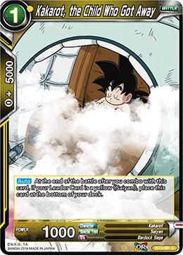 Kakarot the Child Who Got Away BT3-091 Cross Worlds Dragonball Super card