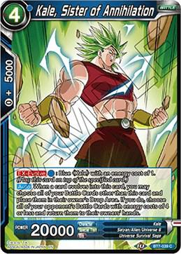 Kale Sister of Annihilation Foil BT7-039 Assault of the Saiyans Dragonball Super card