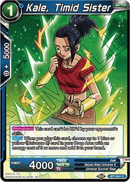 Kale Timid Sister Foil BT7-041 Assault of the Saiyans Dragonball Super card