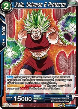 Kale Universe 6 Protector BT9-034 Universal Onslaught Dragonball Super card