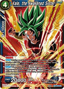 Kale the Awakened Sister BT7-040 Assault of the Saiyans Dragonball Super card