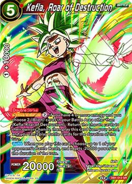Kefla Roar of Destruction DB1-012 Draft Box 04 - Dragon Brawl Dragonball Super card