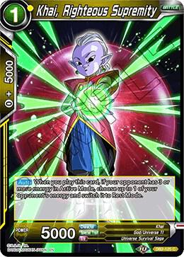 Khai Righteous Supremity Foil DB2-125 Draft Box 05 - Divine Multiverse Dragonball Super card