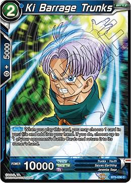 Ki Barrage Trunks BT5-036 Miraculous Revival Dragonball Super card