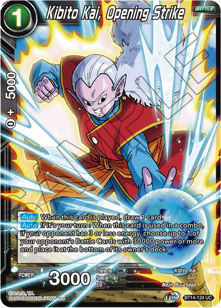 Kibito Kai Opening Strike BT14-124 Cross Spirits Dragonball Super card