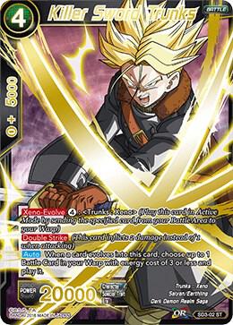 Killer Sword Trunks Foil SD3-02 Cross Worlds Dragonball Super card