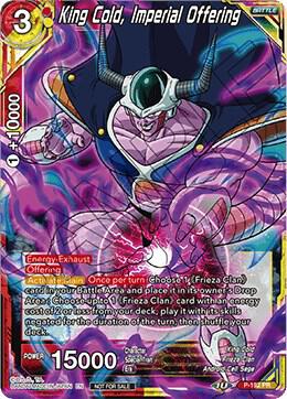 King Cold Imperial Offering Foil P-192 Promotion Cards Dragonball Super card