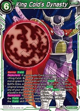 King Colds Dynasty Foil BT13-084 Supreme Rivalry Dragonball Super card