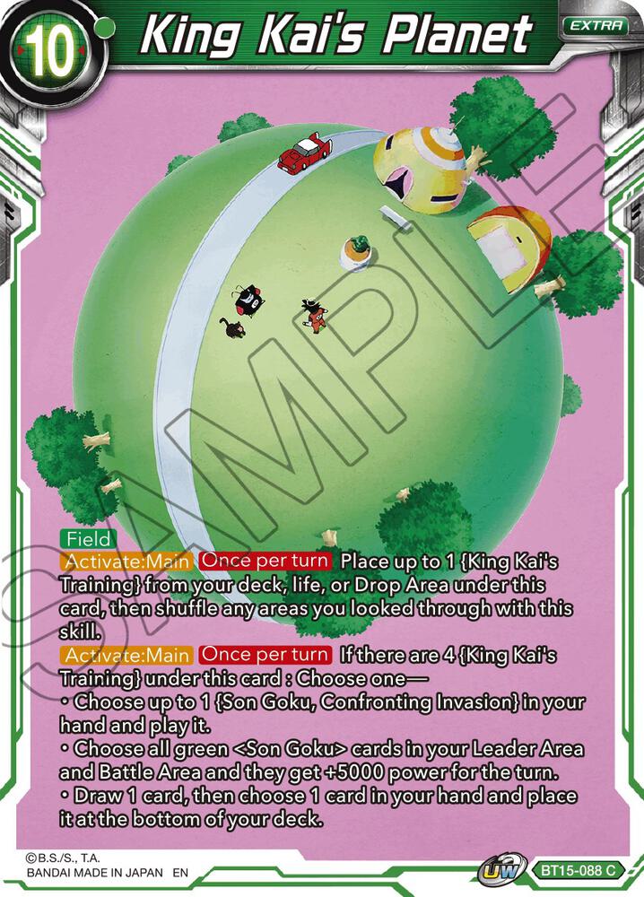 King Kais Planet BT15-088 Saiyan Showdown Dragonball Super card