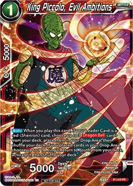 King Piccolo Evil Ambitions Power Booster Foil P-119 Promotion Cards Dragonball Super card