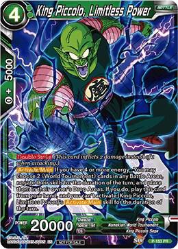 King Piccolo Limitless Power Power Booster Foil P-153 Promotion Cards Dragonball Super card