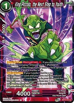 King Piccolo the Next Step to Youth BT13-011 Supreme Rivalry Dragonball Super card