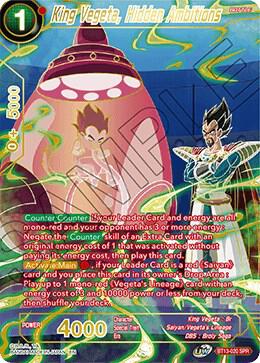 King Vegeta Hidden Ambitions SPR BT13-020 Supreme Rivalry Dragonball Super card