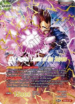King Vegeta King Vegeta Leader of the Saiyans SD9-01 Assault of the Saiyans Dragonball Super card