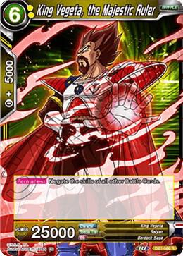 King Vegeta the Majestic Ruler DB1-066 Draft Box 04 - Dragon Brawl Dragonball Super card