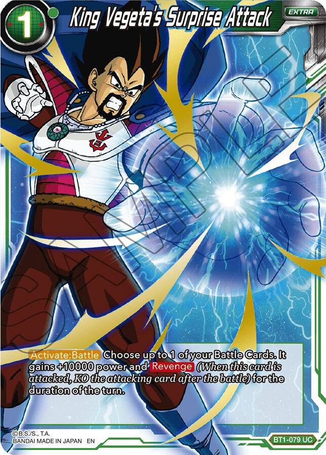 King Vegetas Surprise Attack Alternate Art BT1-079 Special Anniversary Set Dragonball Super card