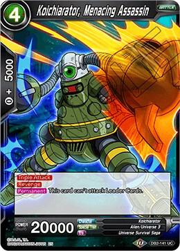 Koichiarator Menacing Assassin DB2-141 Draft Box 05 - Divine Multiverse Dragonball Super card