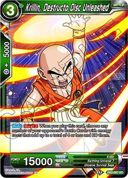 Krillin Destructo Disc Unleashed Foil DB2-067 Draft Box 05 - Divine Multiverse Dragonball Super card