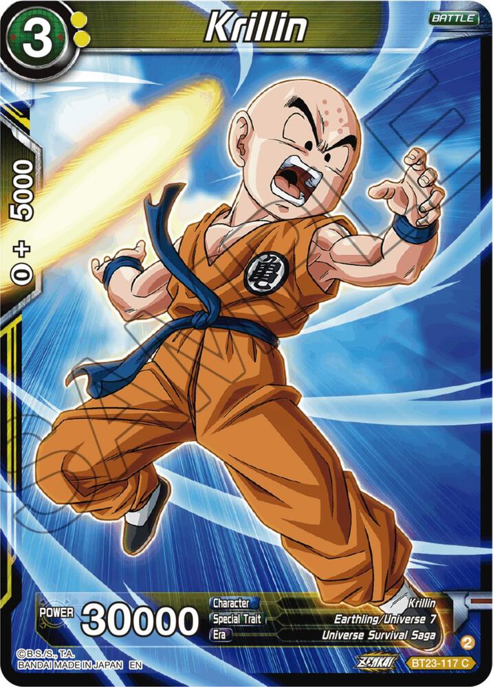 Krillin Foil BT23-117 Perfect Combination Dragonball Super card