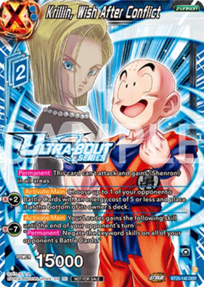 Krillin Wish After Conflict Event Pack 17 BT25-140 Promotion Cards Dragonball Super card